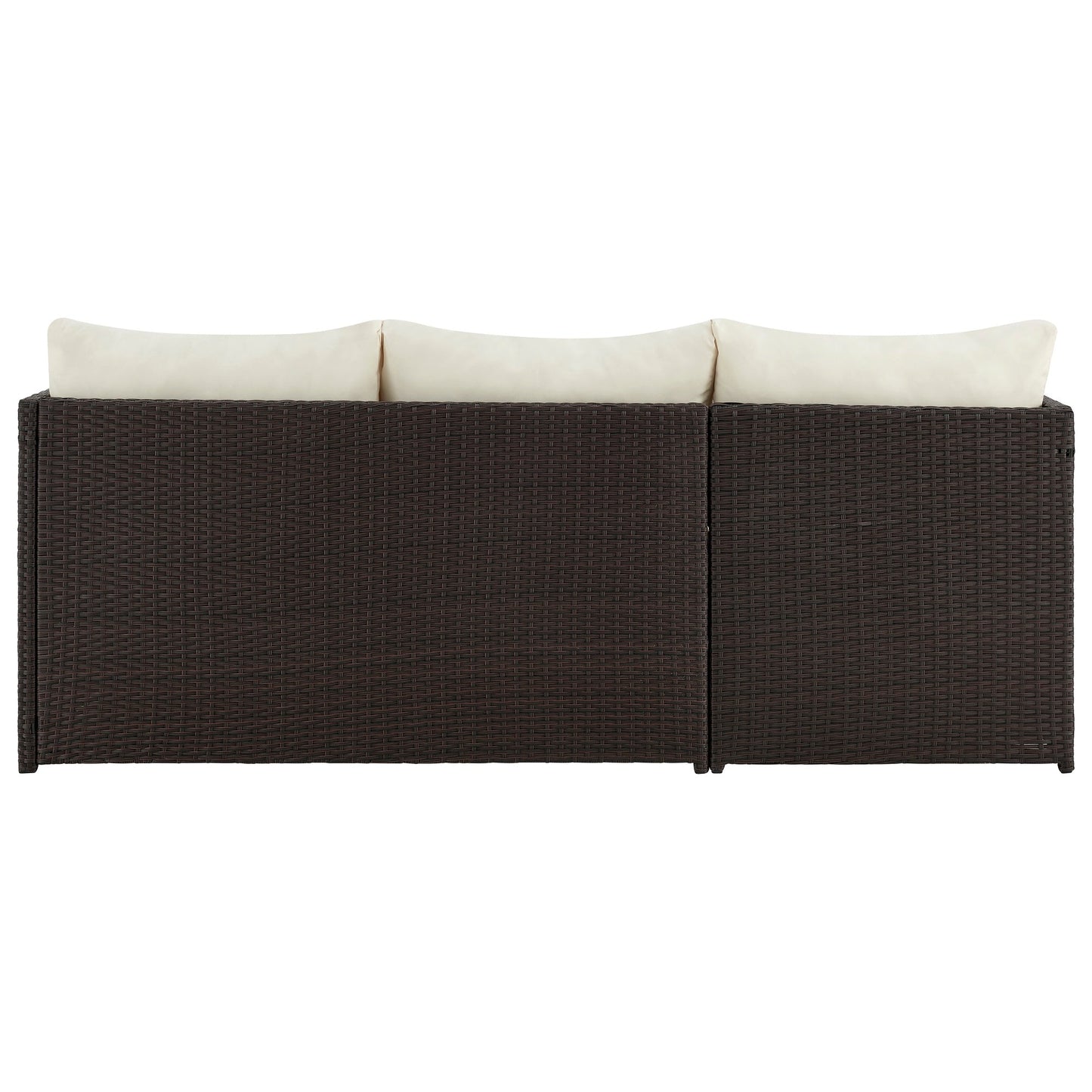 Manhattan Comfort 3-Piece Menton Patio 2-Seater and Lounge Chair with Coffee Table