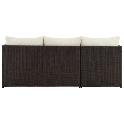 Manhattan Comfort 3-Piece Menton Patio 2-Seater and Lounge Chair with Coffee Table