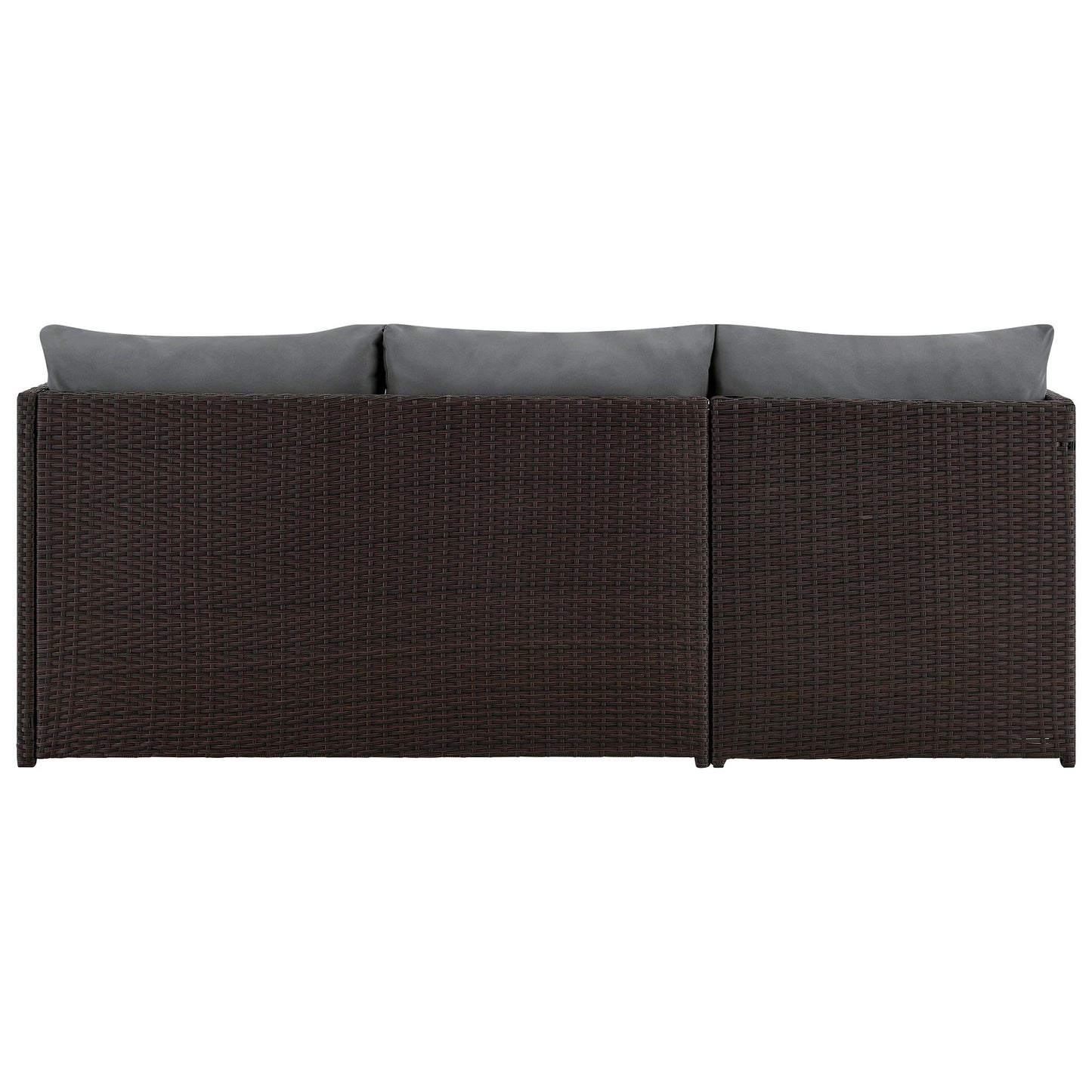 Manhattan Comfort 3-Piece Menton Patio 2-Seater and Lounge Chair with Coffee Table