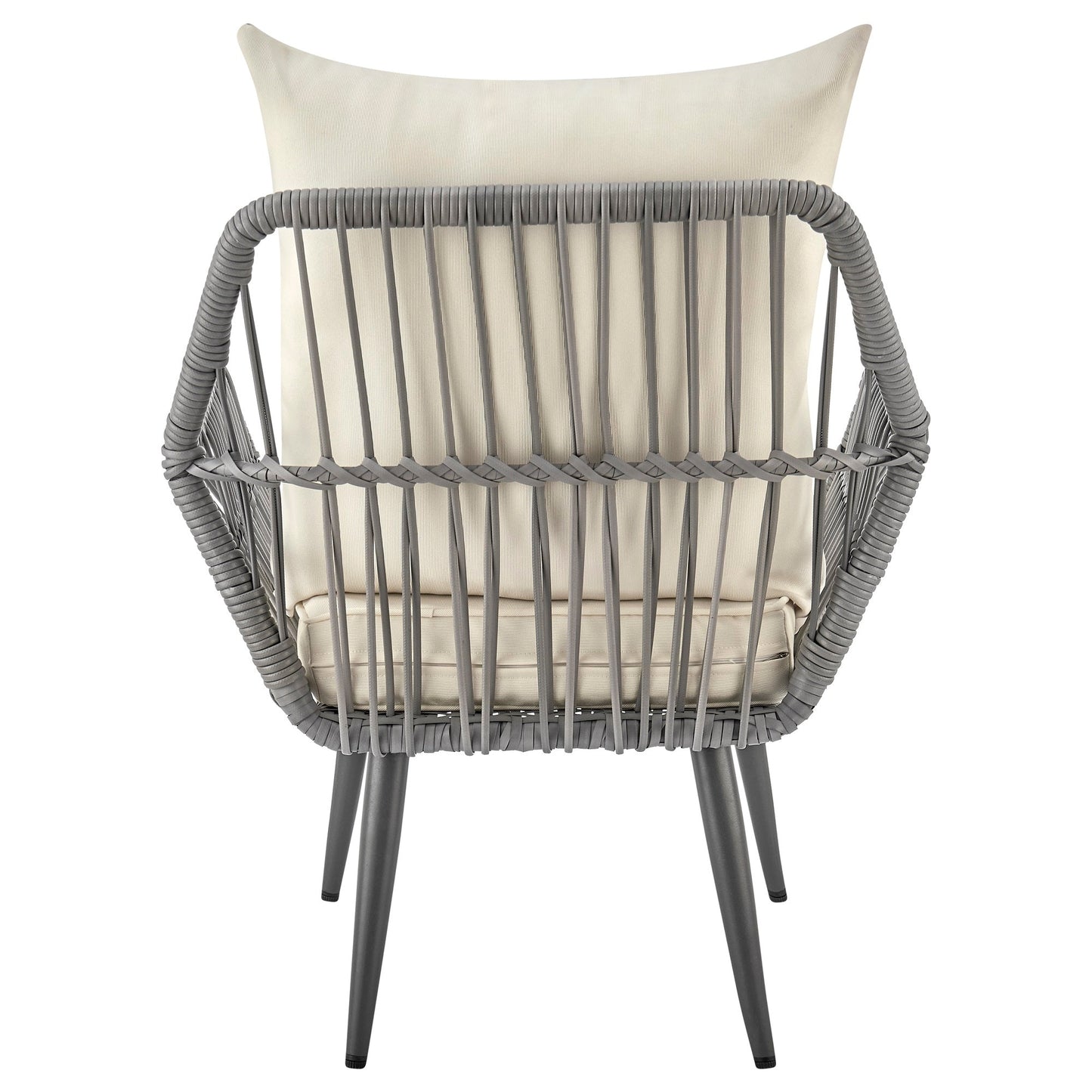 Manhattan Comfort 3-Piece Cannes Patio 2- Person Seating Group with End Table