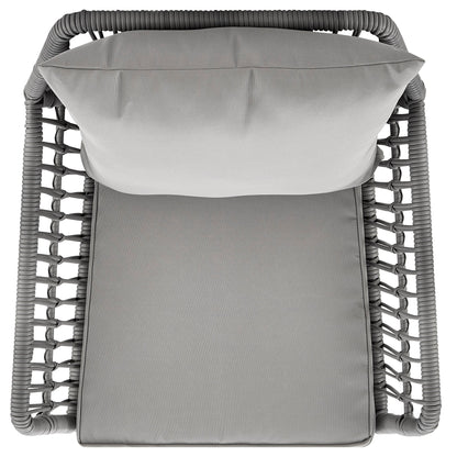 Manhattan Comfort 3-Piece Cannes Patio 2- Person Seating Group with End Table