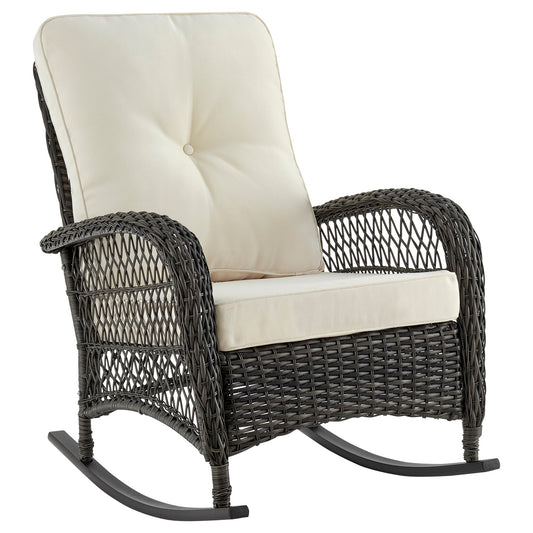 Manhattan Comfort Fruttuo Patio Rocking Chair