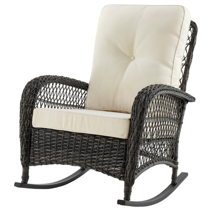 Manhattan Comfort Fruttuo Patio Rocking Chair