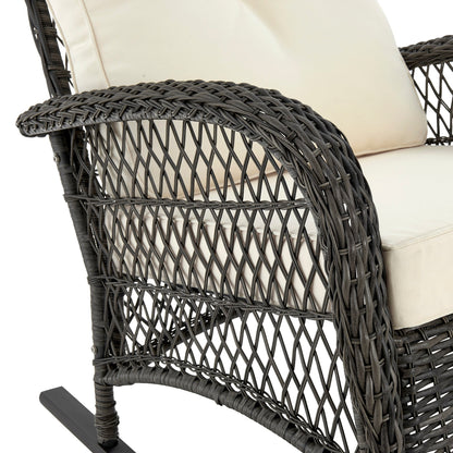 Manhattan Comfort Fruttuo Patio Rocking Chair