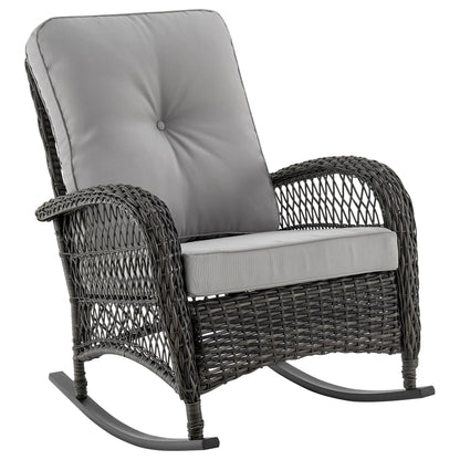 Manhattan Comfort Fruttuo Patio Rocking Chair