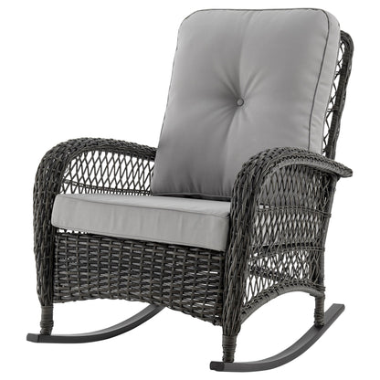 Manhattan Comfort Fruttuo Patio Rocking Chair