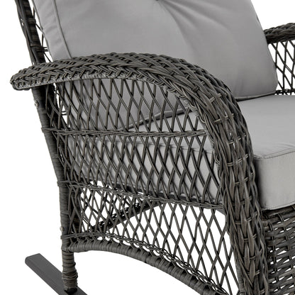 Manhattan Comfort Fruttuo Patio Rocking Chair