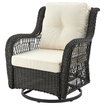 Manhattan Comfort 3-Piece Fruttuo Patio 2- Person Seating Group with End Table