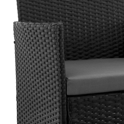 Manhattan Comfort 3-Piece Imperia Patio 2- Person Seating Group with End Table