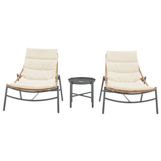 Manhattan Comfort 3-Piece Sunset Patio Conversation Set