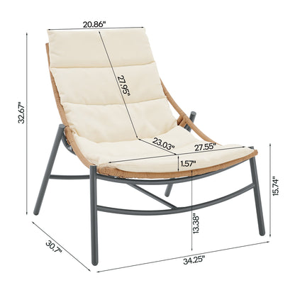 Manhattan Comfort 3-Piece Sunset Patio Conversation Set