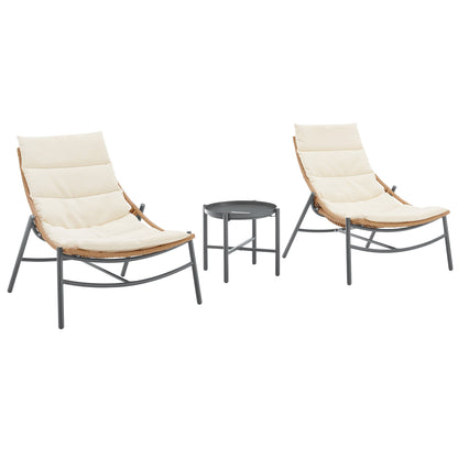 Manhattan Comfort 3-Piece Sunset Patio Conversation Set