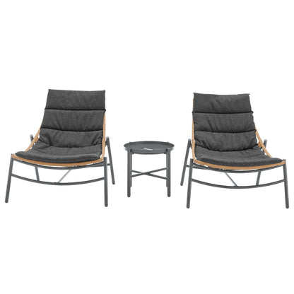 Manhattan Comfort 3-Piece Sunset Patio Conversation Set