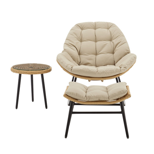 Manhattan Comfort 3-Piece Benson Patio Rocking Chair