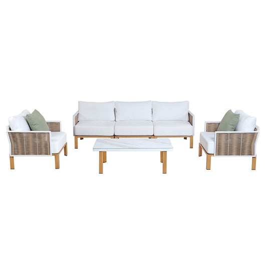Manhattan Comfort 4-Piece Vine Patio Conversation Set