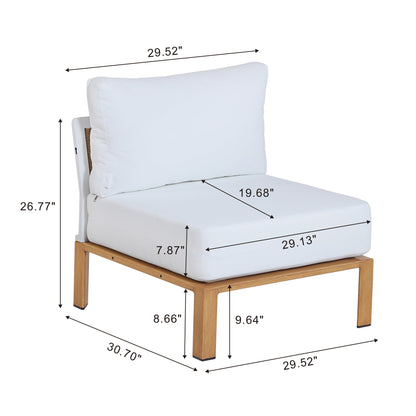 Manhattan Comfort 4-Piece Vine Patio Conversation Set