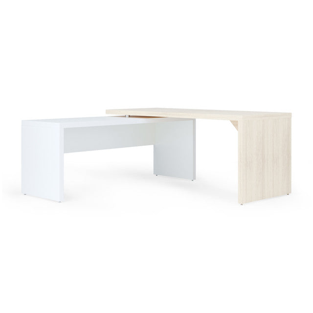 OfficeSource Lucca L Shape Desk with Reversible Return