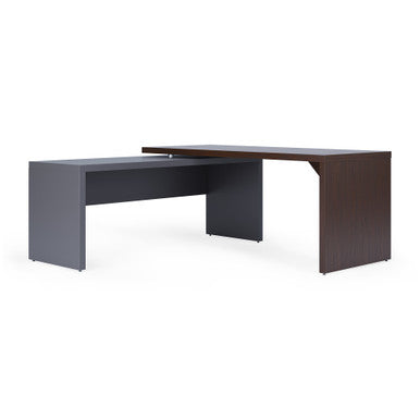 OfficeSource Lucca L Shape Desk with Reversible Return