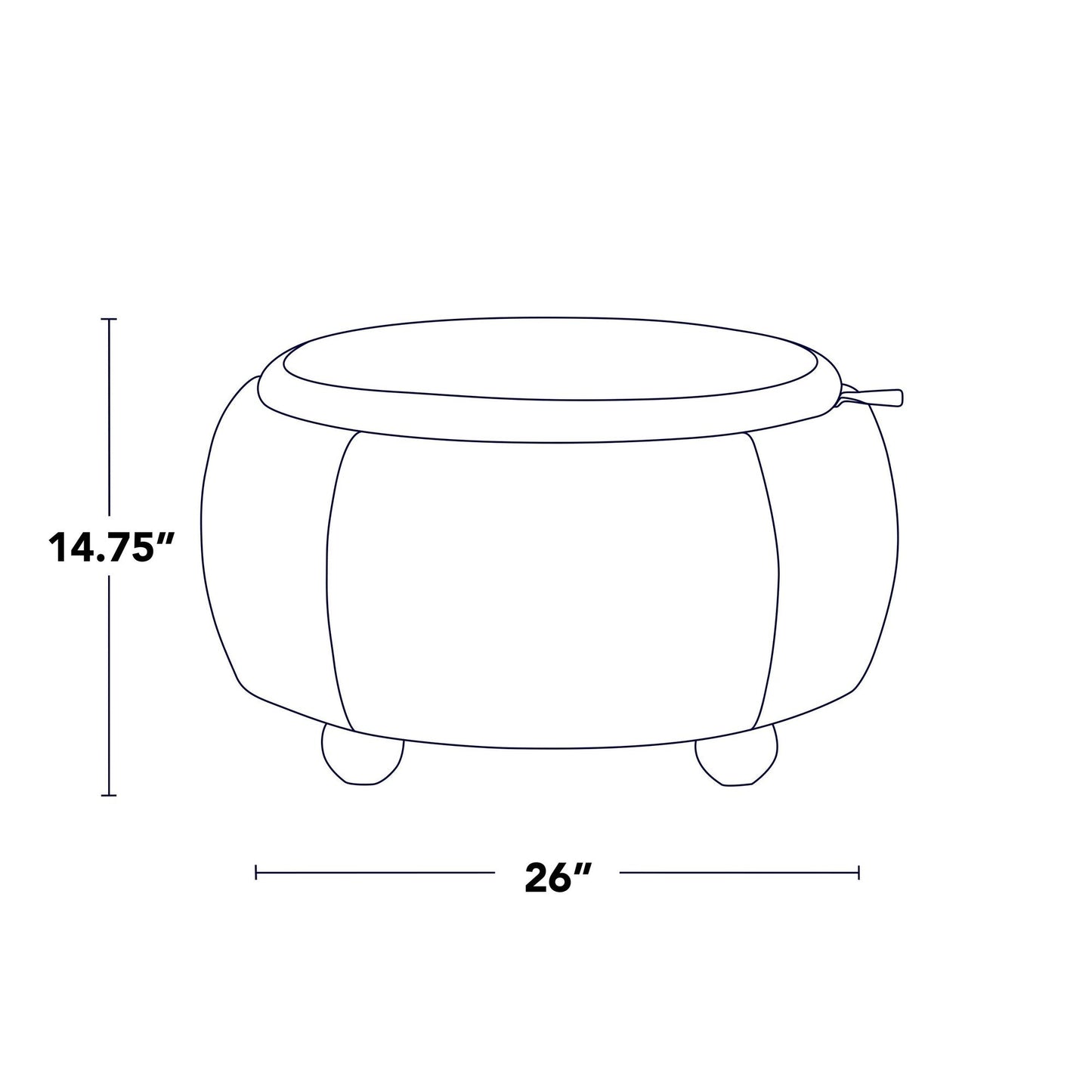 Lumisource Tray Pouf