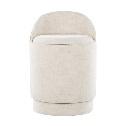 Lumisource Marla 18" Upholstered Vanity Stool