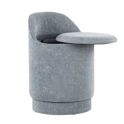 Lumisource Marla 18" Upholstered Vanity Stool