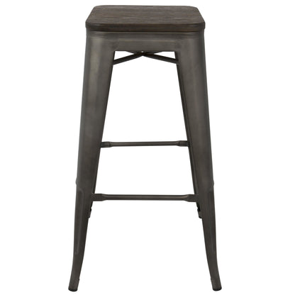 Majestic Office Furniture 30" Fixed-Height Barstool - Set of 2