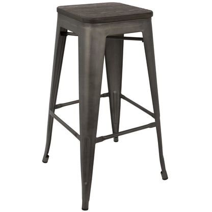 Majestic Office Furniture 30" Fixed-Height Barstool - Set of 2