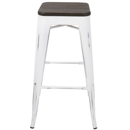 Majestic Office Furniture 30" Fixed-Height Barstool - Set of 2