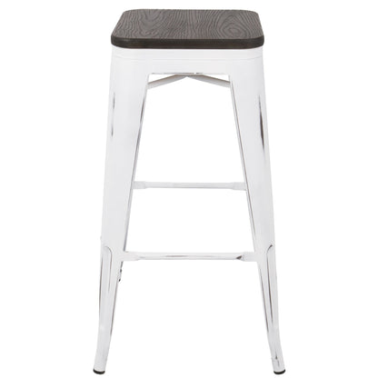 Majestic Office Furniture 30" Fixed-Height Barstool - Set of 2