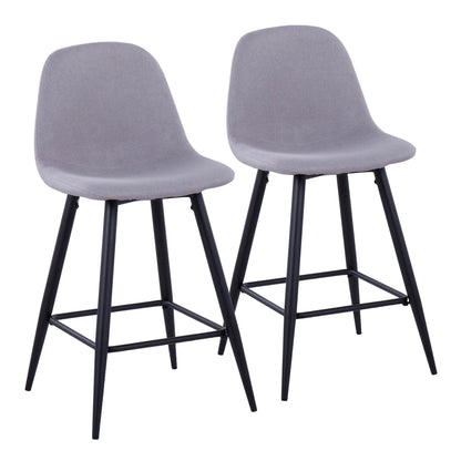 Majestic Office Furniture 24" Fixed-Height Counter Stool - Set of 2