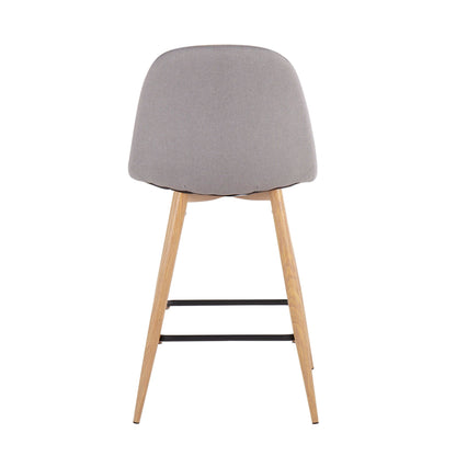 Majestic Office Furniture 24" Fixed-Height Counter Stool - Set of 2