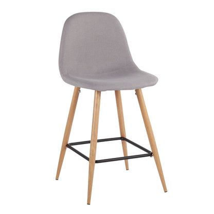 Majestic Office Furniture 24" Fixed-Height Counter Stool - Set of 2