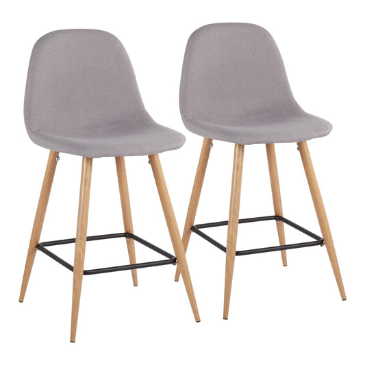 Majestic Office Furniture 24" Fixed-Height Counter Stool - Set of 2