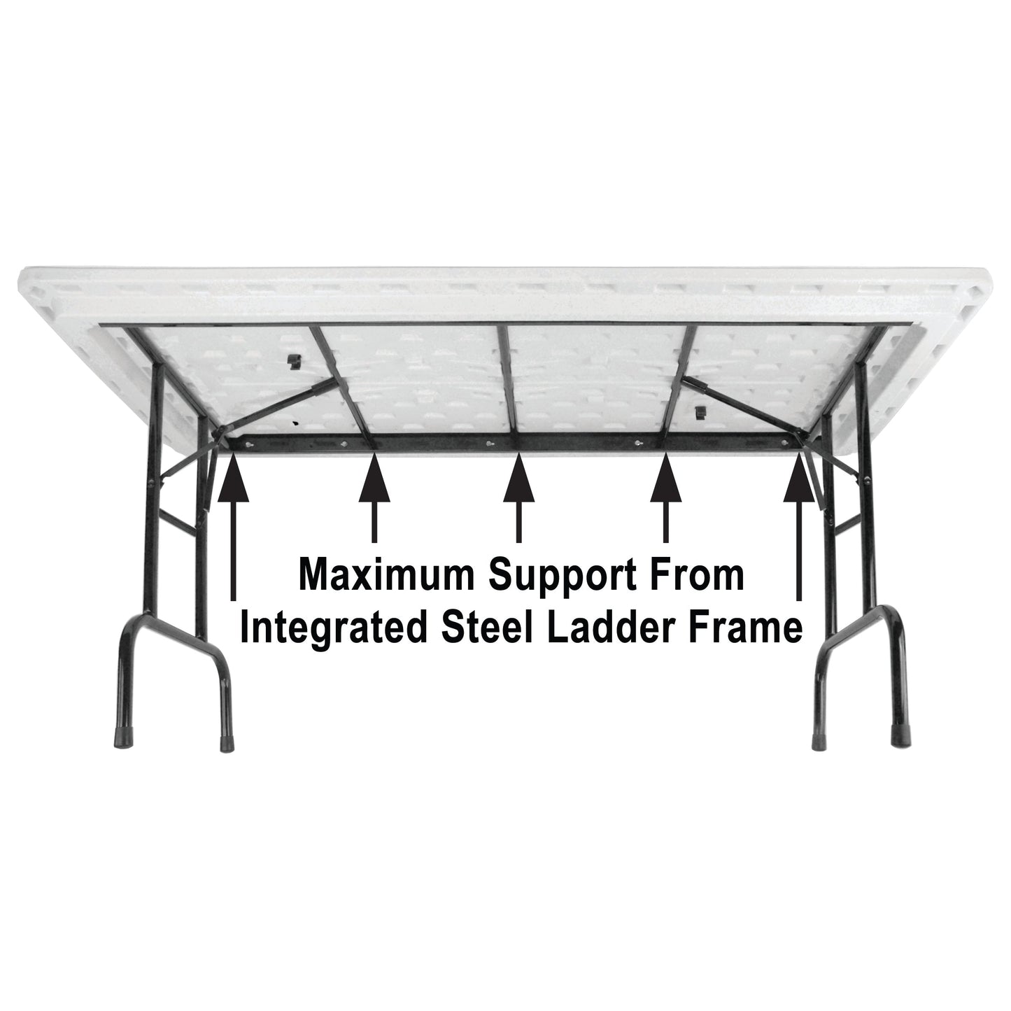 Majestic Office Furniture Commercial Blow-Molded Plastic Folding Table