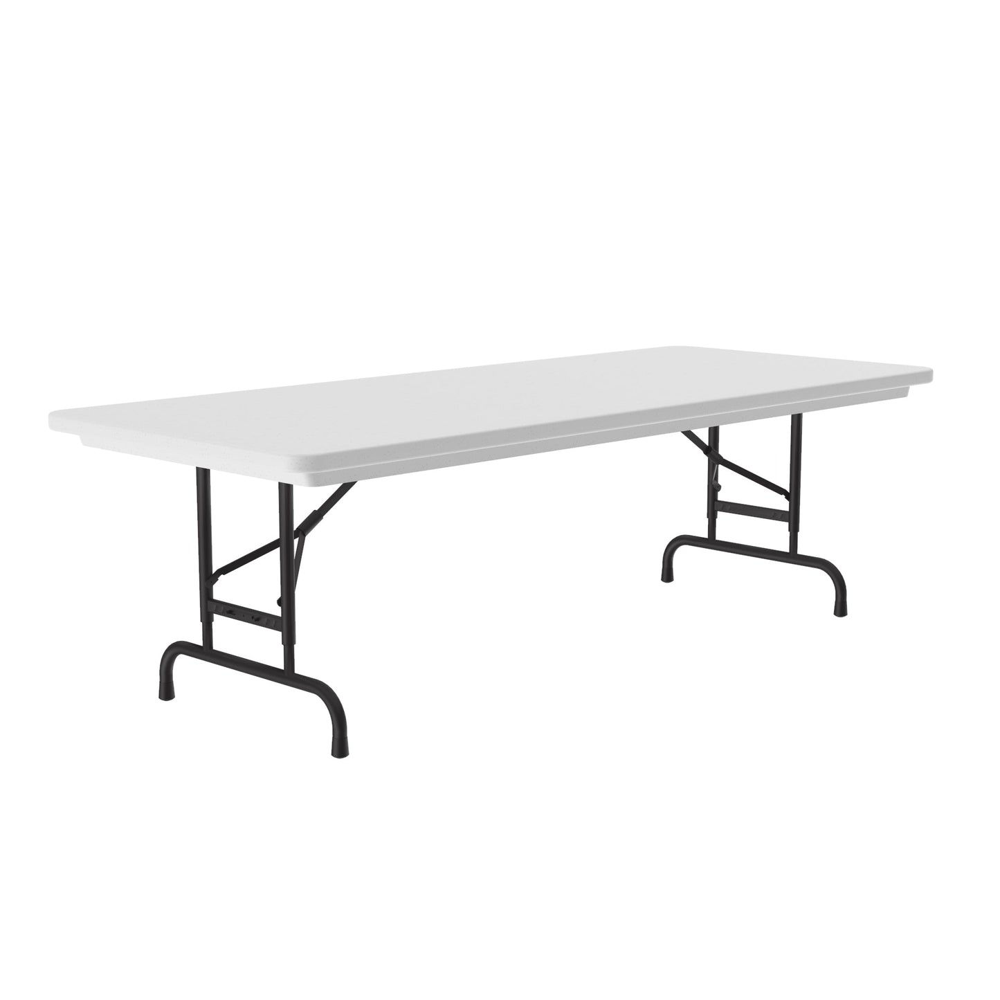 Majestic Office Furniture Adjustable Height Commercial Blow-Molded Plastic Folding Table