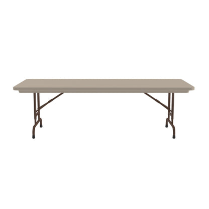 Majestic Office Furniture Adjustable Height Commercial Blow-Molded Plastic Folding Table