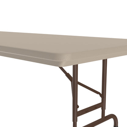 Majestic Office Furniture Adjustable Height Commercial Blow-Molded Plastic Folding Table
