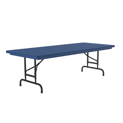 Majestic Office Furniture Adjustable Height Commercial Blow-Molded Plastic Folding Table