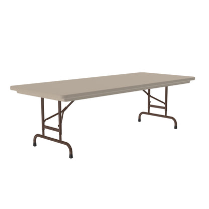 Majestic Office Furniture Adjustable Height Commercial Blow-Molded Plastic Folding Table
