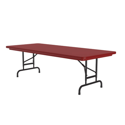 Majestic Office Furniture Adjustable Height Commercial Blow-Molded Plastic Folding Table