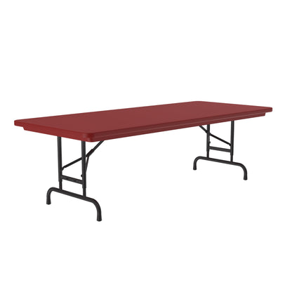 Majestic Office Furniture Adjustable Height Commercial Blow-Molded Plastic Folding Table
