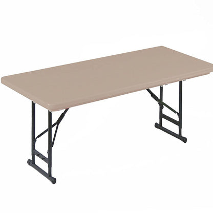 Majestic Office Furniture Adjustable Height Commercial Blow-Molded Plastic Folding Table