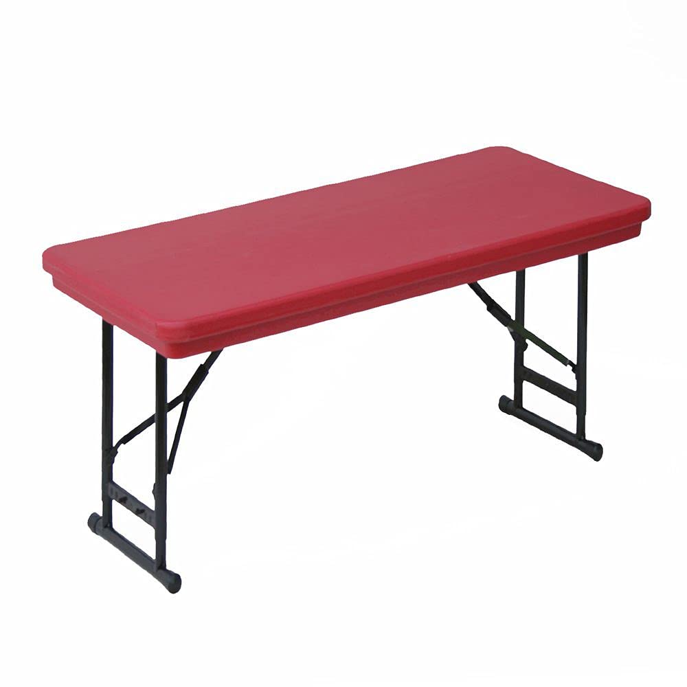Majestic Office Furniture Adjustable Height Commercial Blow-Molded Plastic Folding Table