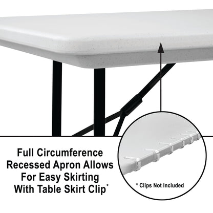 Majestic Office Furniture 36" Counter Height commercial Grade Blow-Molded Plastic Folding Table