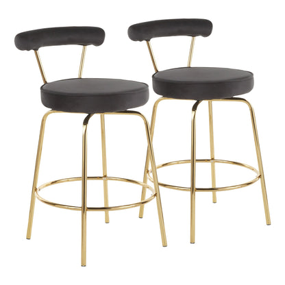 Majestic Office Furniture 26" Fixed-Height Counter Stool - Set of 2