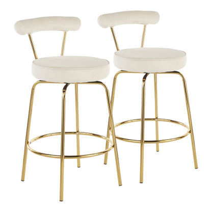 Majestic Office Furniture 26" Fixed-Height Counter Stool - Set of 2
