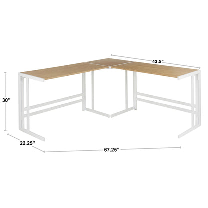 Lumisource Roman Office Desk - L Shaped Set