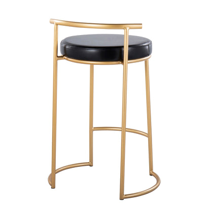 Majestic Office Furniture Fuji 26" Fixed-Height Counter Stool - Set of 2