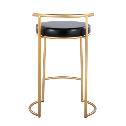 Majestic Office Furniture Fuji 26" Fixed-Height Counter Stool - Set of 2