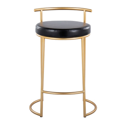 Majestic Office Furniture Fuji 26" Fixed-Height Counter Stool - Set of 2